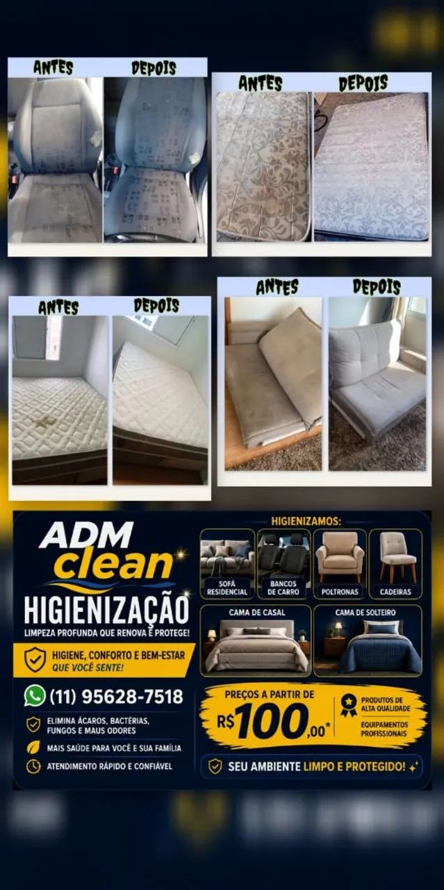 Higienização de Estofados