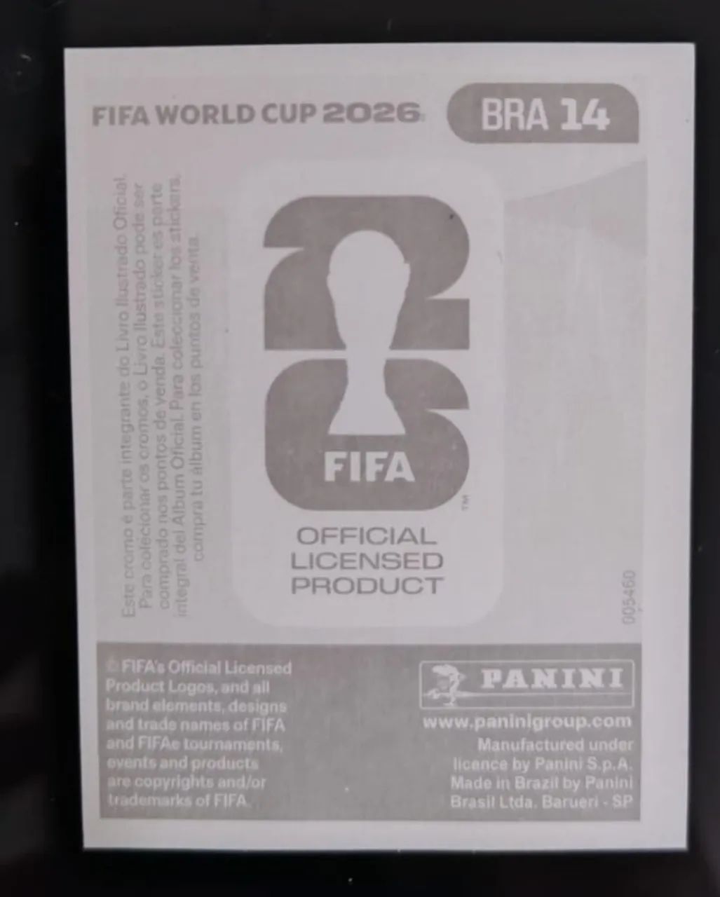 Figurinha do Vinicius Junior - BRA14 - Copa 2026 - Foto 2