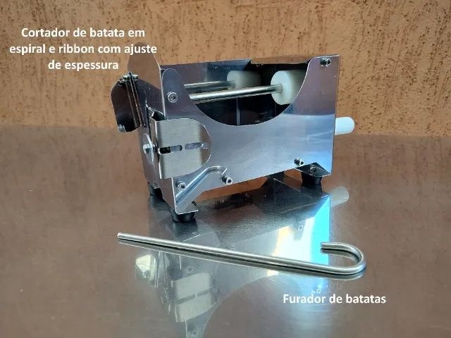 Carrinho de Batata Espiral Completo + 3k Espetos - Foto 3