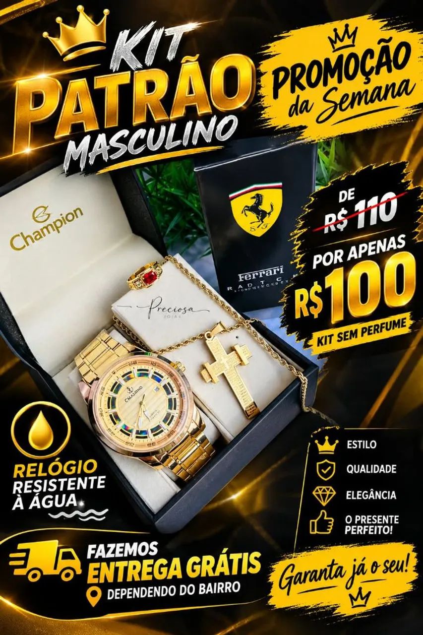 KIT RELÓGIO MASCULINO  - Foto 3
