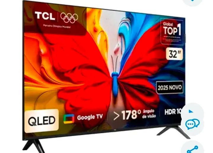TV Qled TCL 32 Zero na caixa clm nota - Foto 2