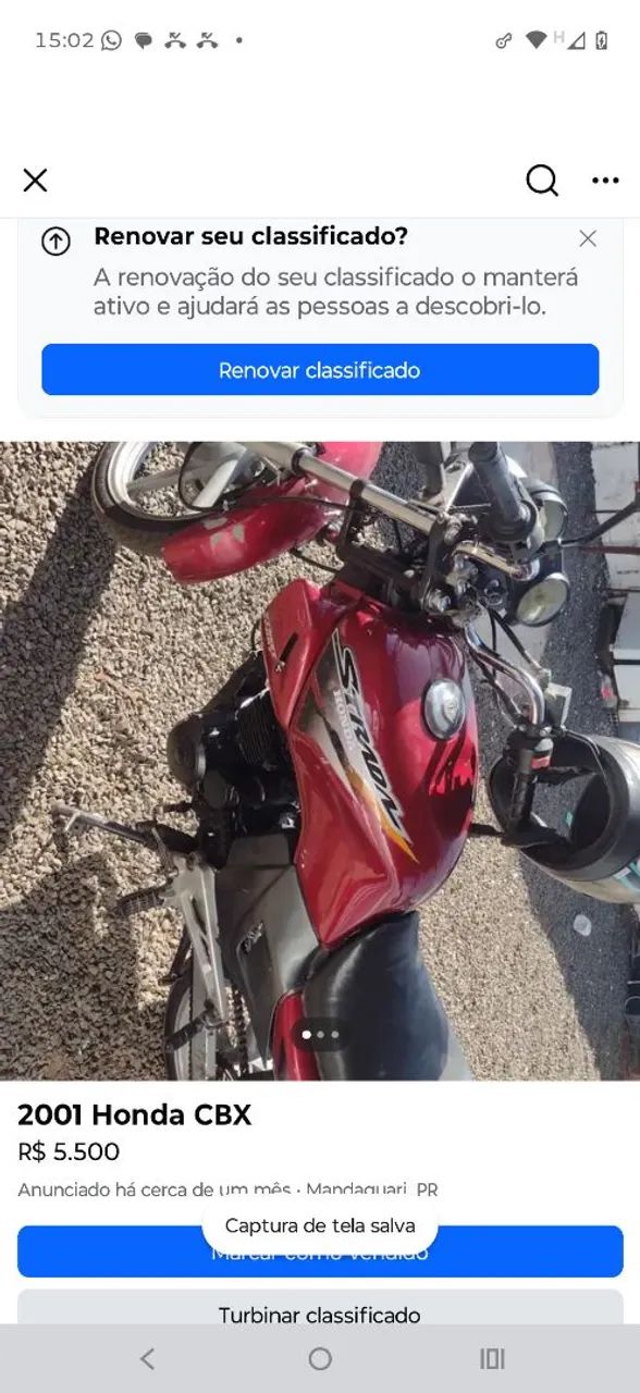 Vendo Estrada ano 2002 funcionando perfeitamente só chamar *