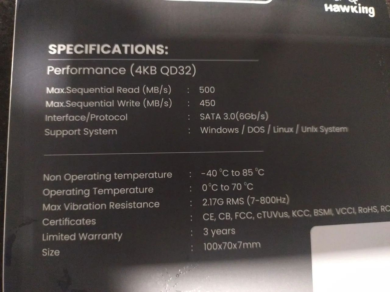 SSD Hawking 240 GB  - Foto 2