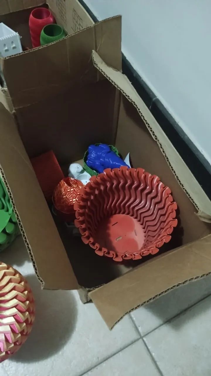 Caixa de vasos decorativos em 3D - Foto 4