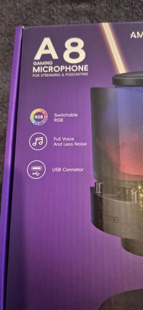 Microfone Fifine Ampligame A8 - Preto - Foto 5
