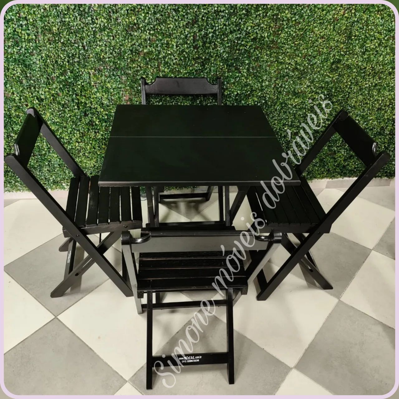 Conjunto de mesa para bar e restaurante