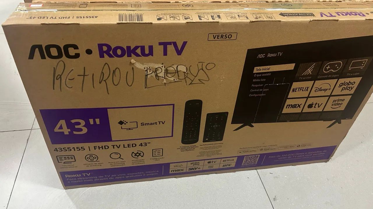 Smart TV AOC ROKU 43 POLEGADAS 