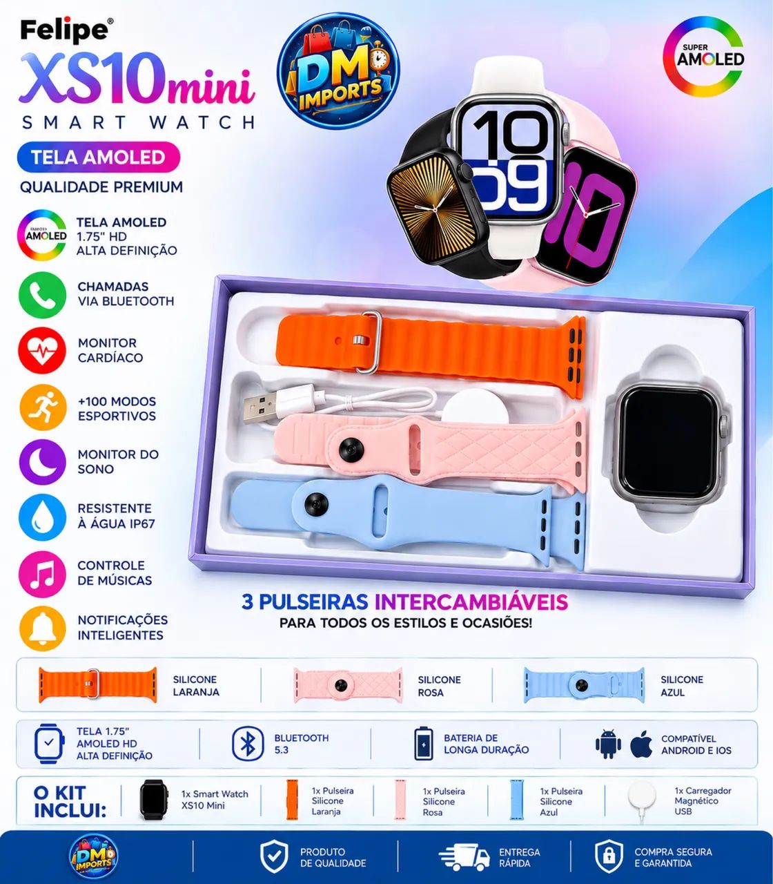 Smartwatch Xs10 mini 