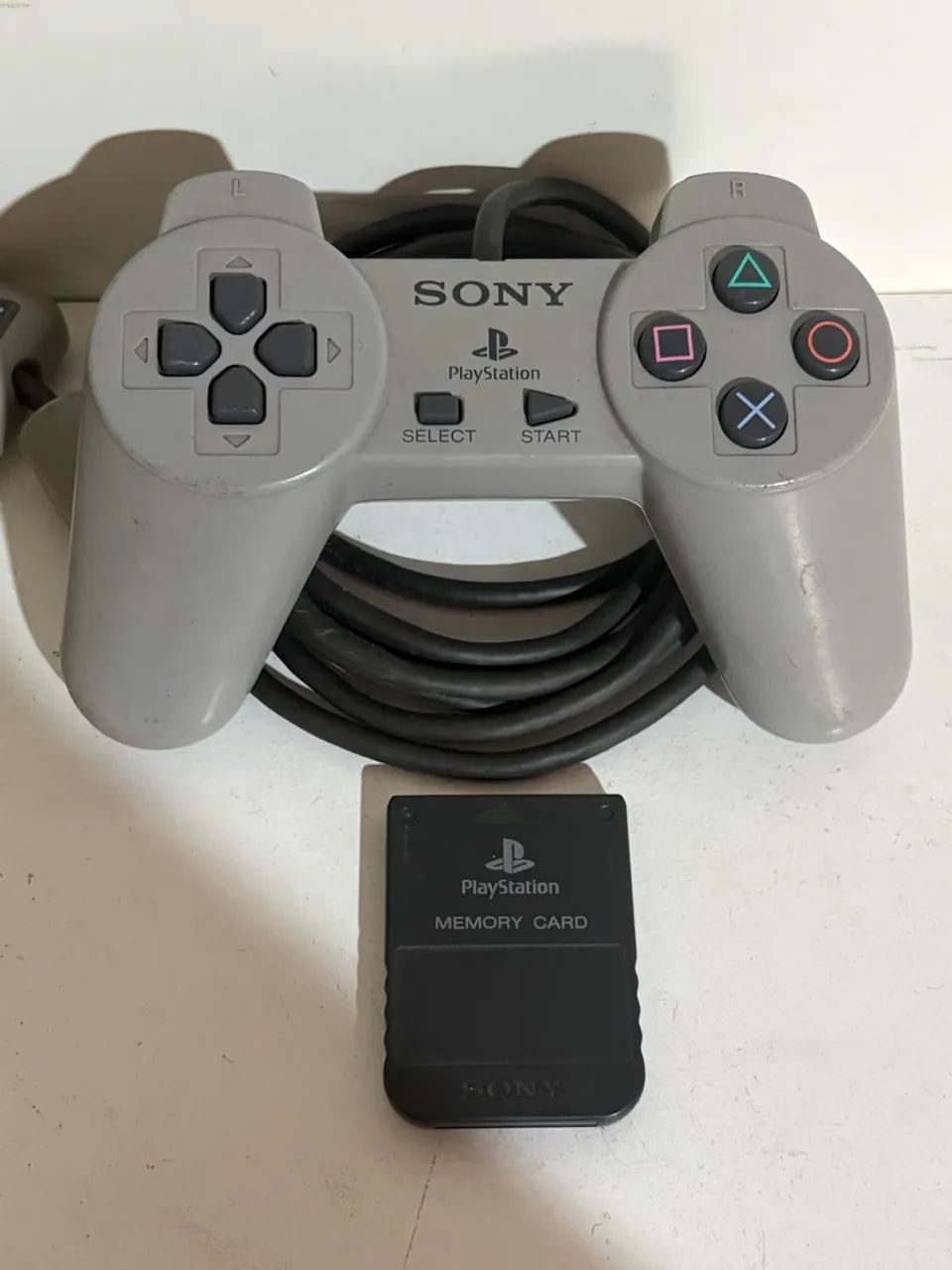 Controle e memorycard original ps1