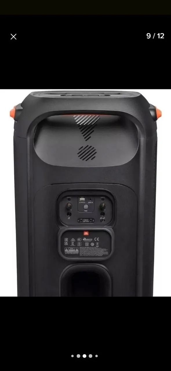 Caixa de som partybox 710 com 2 microfone  - Foto 3