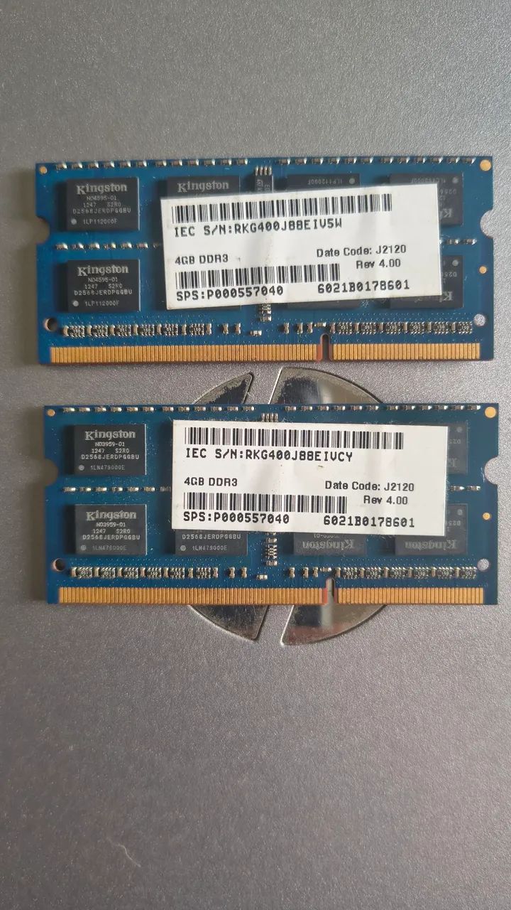 2 Memórias ddr3 4GB da Kingston. - Foto 2