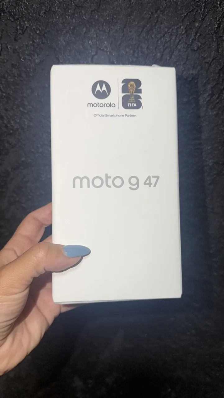 Celular moto G47 cinza 256g 