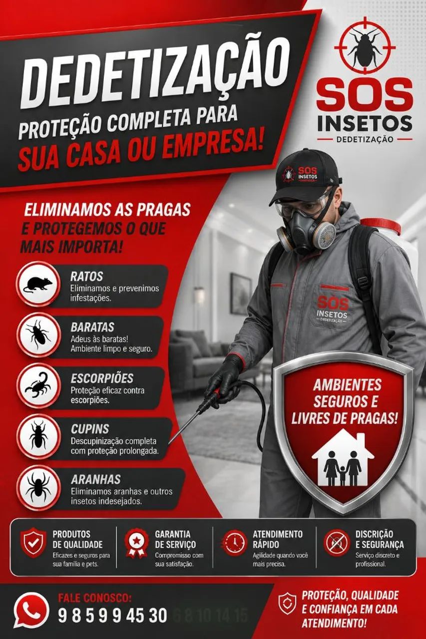 Dedetização e detetização em fortaleza 