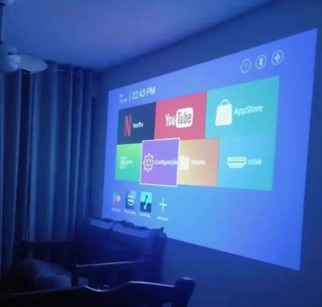 Projetor Ultra HD hy320 até 150 polegadas - Foto 3