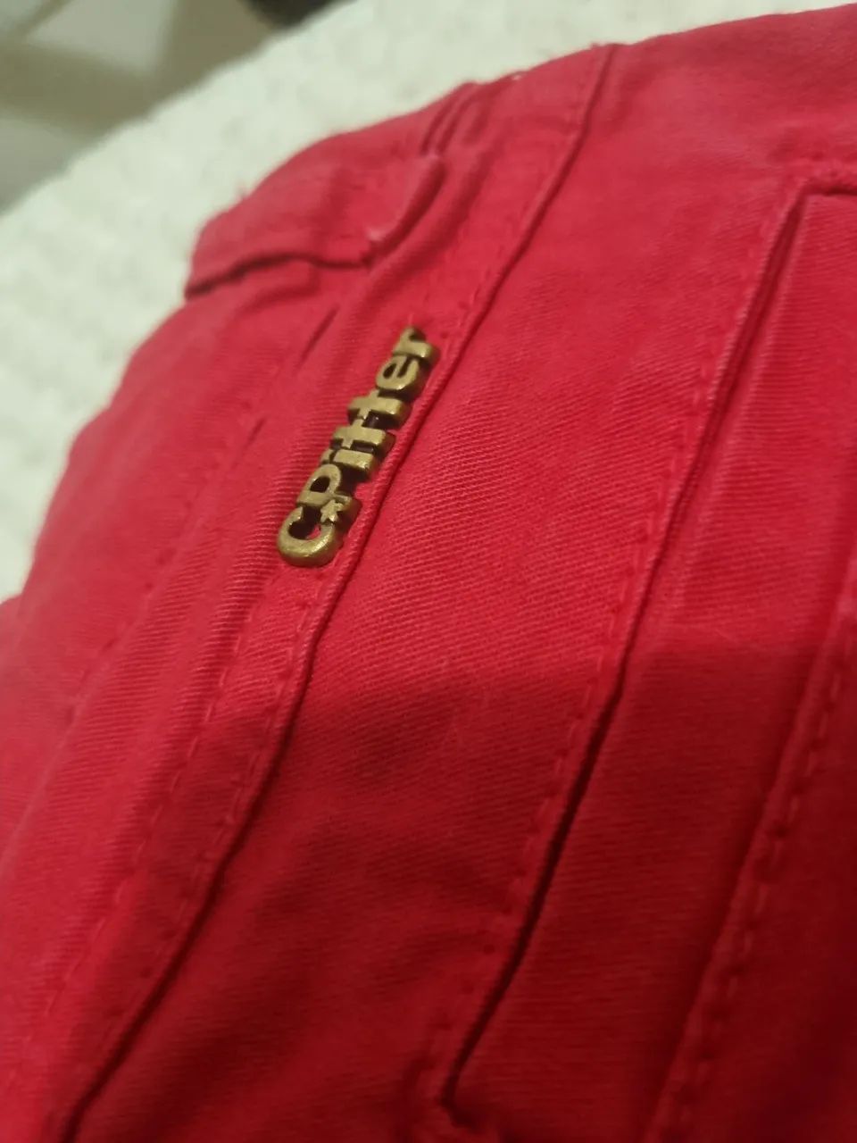 SHORTS JEANS ROSA tam 8 (usado-bom estado) - Foto 3