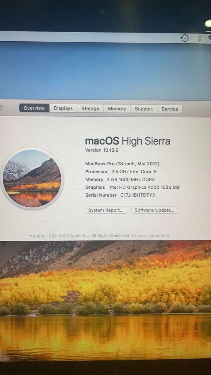 MacBook Pro *COM DEFEITO*