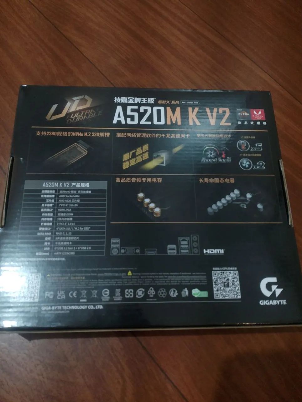 Placa-mãe Gigabyte A520M-K | BIOS Atualizada | Pouquíssimo Uso - Foto 4