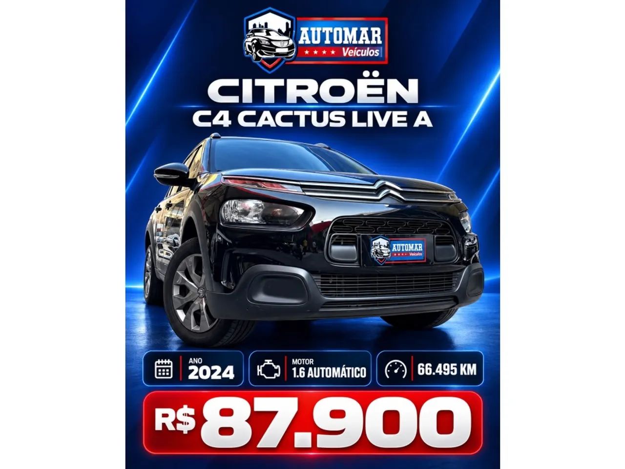 Citroën C4 Cactus Shine Pack 1.6 Turbo Flex Aut. 2024 2024