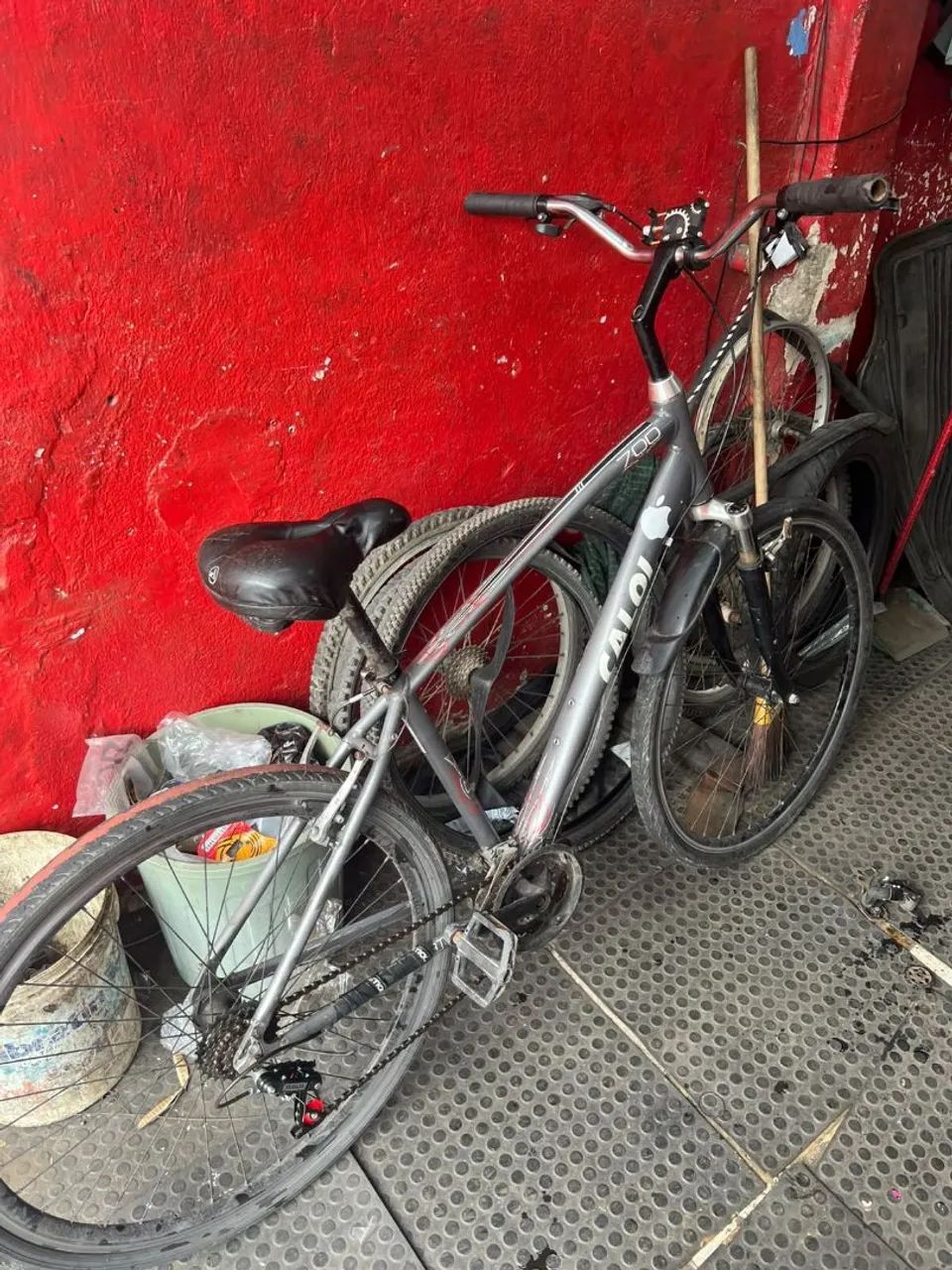 Bicicleta calor 7000 cinza 