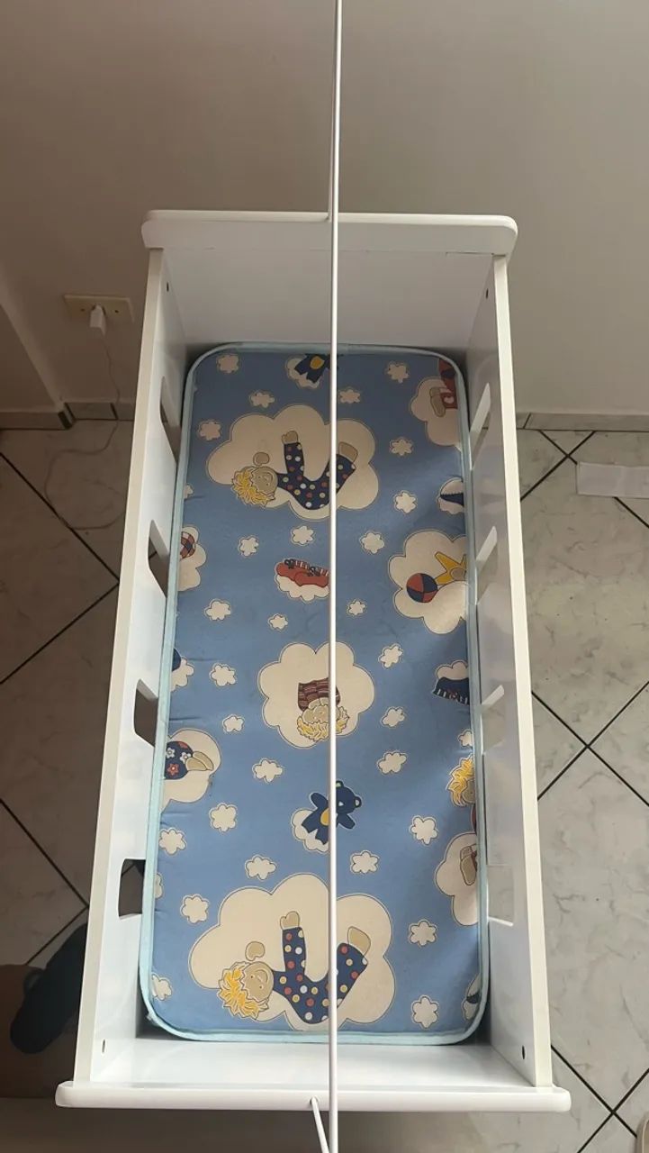 Mini berço branco  - Foto 5