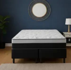 Conjunto Base com Colchão Queen de Molas Ensacadas Prime Light