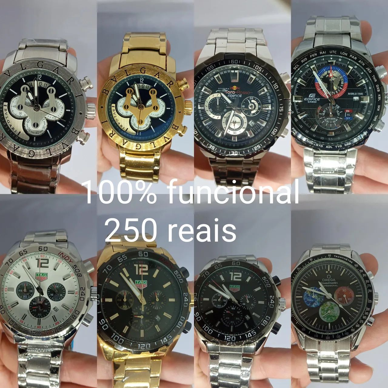 Relógios 1 linha vários modelos, todos 100% funcional  - Foto 2