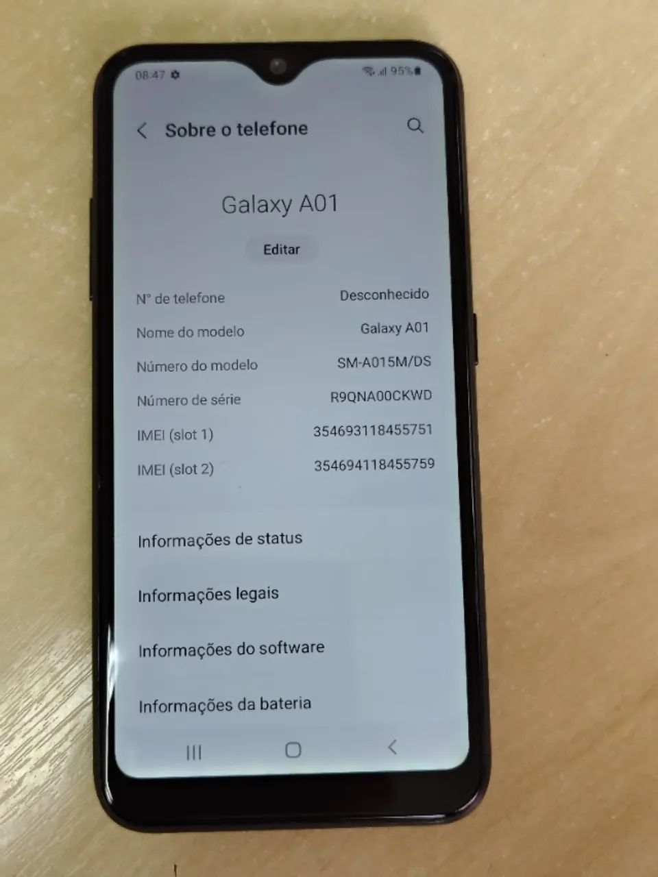 Smartphone Samsung Galaxy A01 - Foto 2