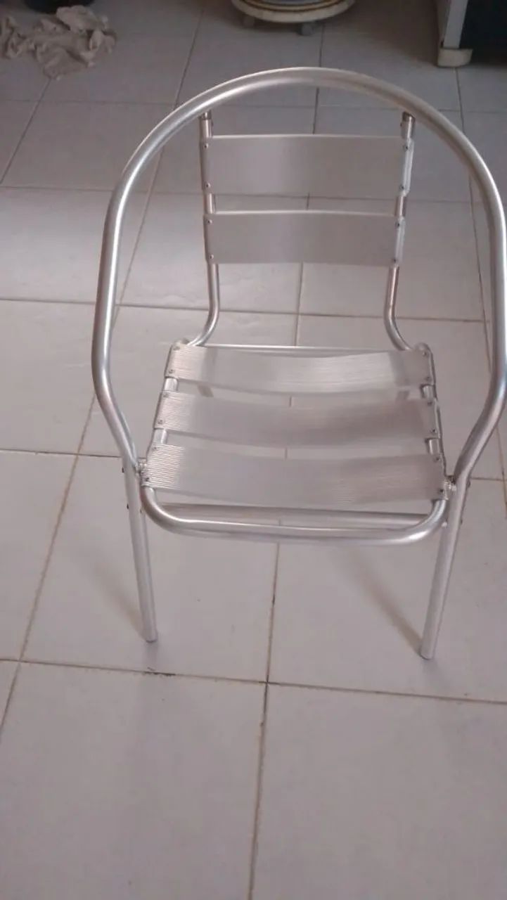 4 cadeiras de alumínio 