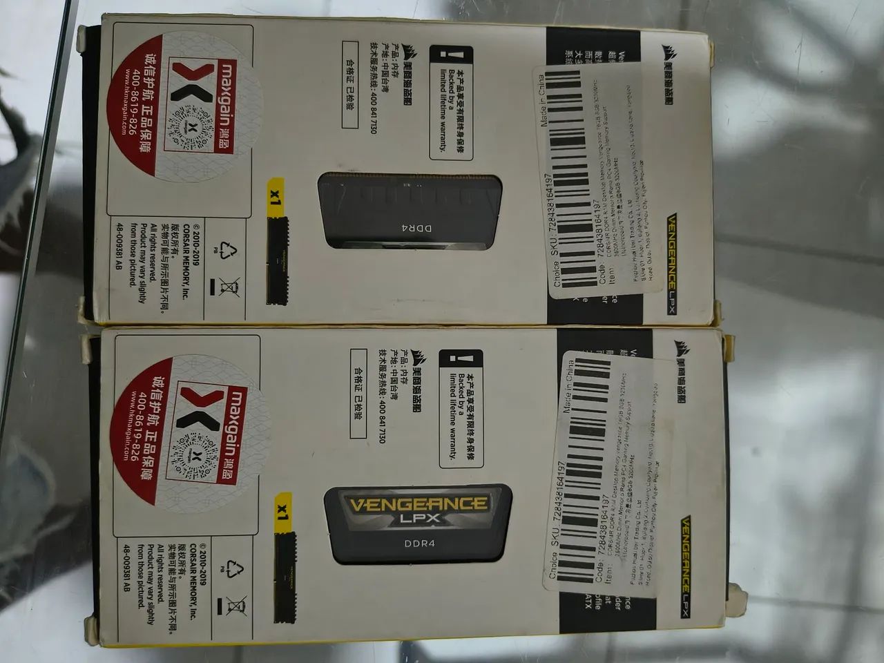 Memória ram ddr4 vengeance LPX 2X8