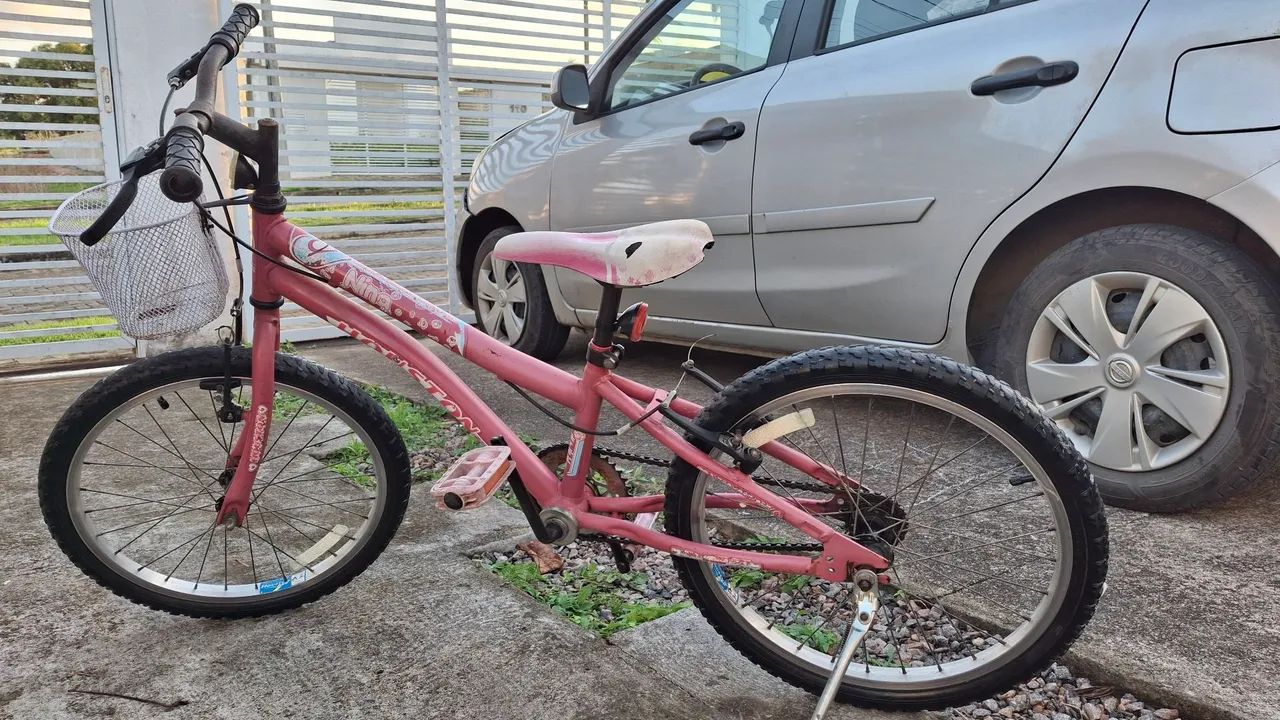 Bicicleta Infantil Rosa Houston - Foto 4