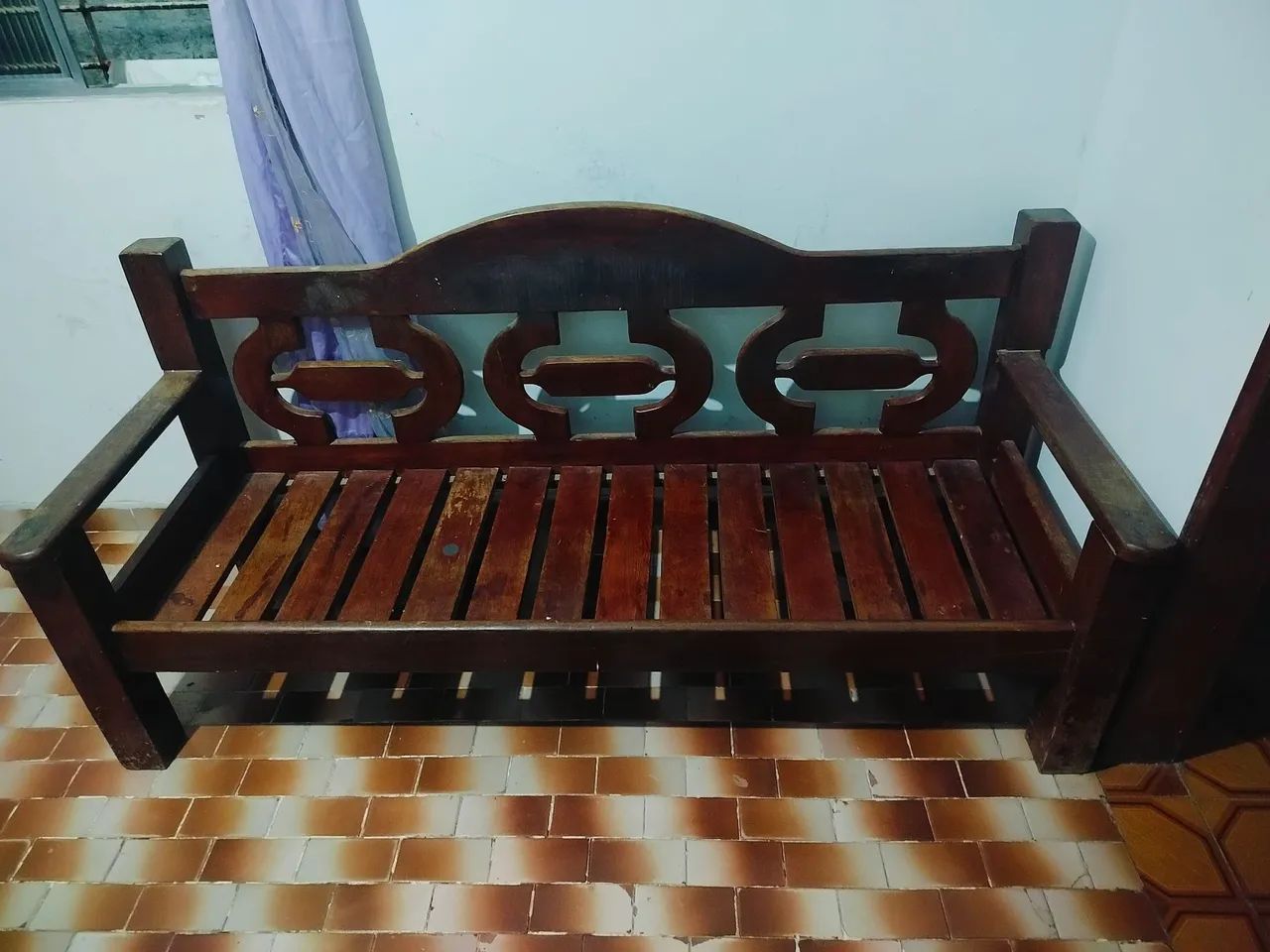 Jogo de Sofá de madeira 