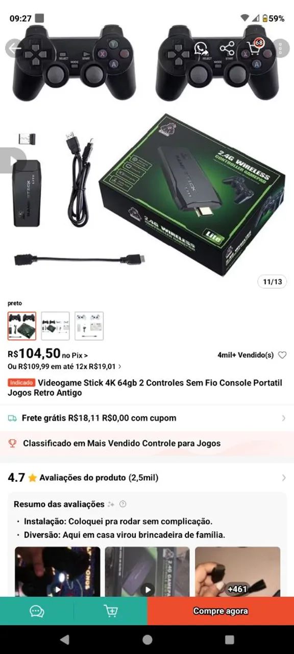GAME STICK 4K LITE  - Foto 5