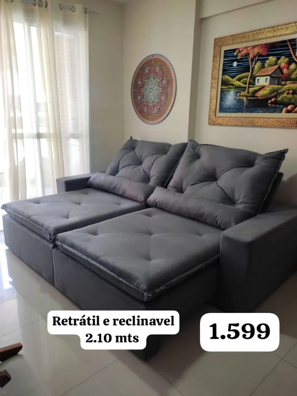 Sofas retrátil direto da fabrica