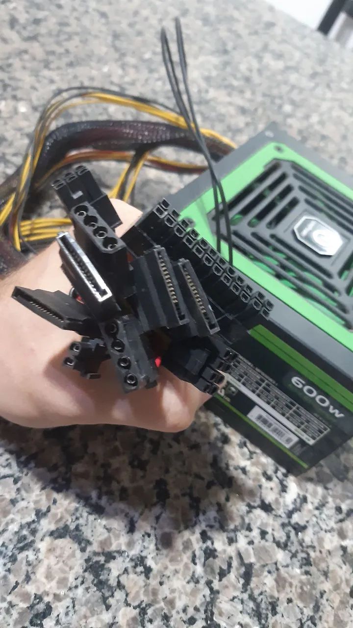 Fonte atx pc mp600w3 600w - Foto 3