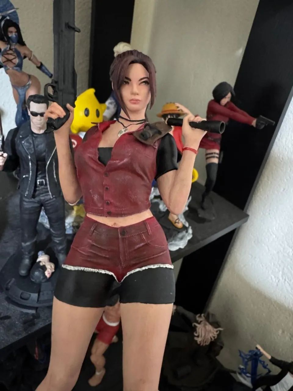Claire Redfield Resident Evil Action figure jogo Colecionavel Capcom