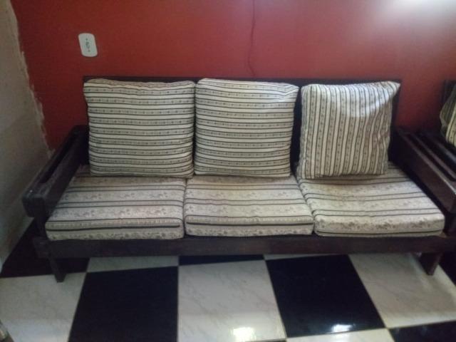 Conjunto de sofá de 3 lugares e 1 poltrona