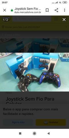 Joystick inova sem fio via bluetooth para jogos no celular