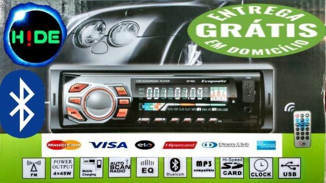Promoção (entrega grátis) Som Bluetooth e pendrive para carro O menor preço de CG