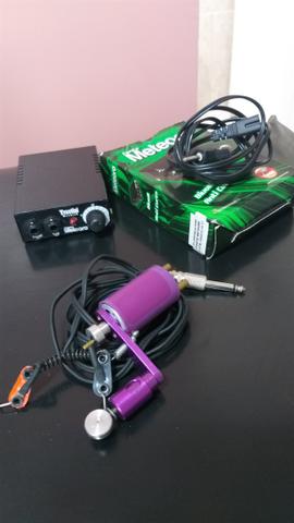 Kit para tattoo: maquina + clipcord +fonte
