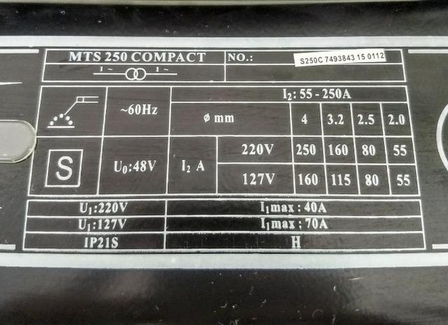 Maquina de Solda 250A - Bivolt - Foto 2