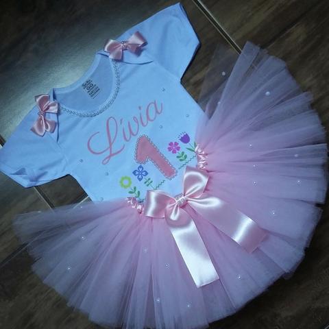 Body ´personalizado e saia de tule - Foto 6