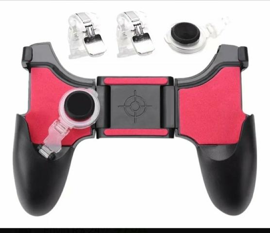 Gamepad 5 em 1 com gatilho + Analógico para jogos free fire - Foto 2