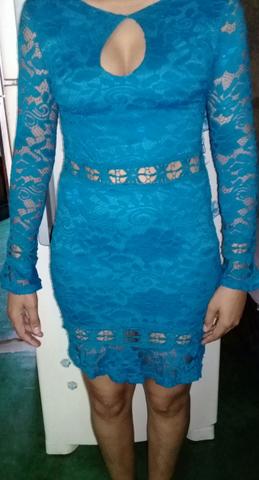 Vestido de renda azul - Foto 2