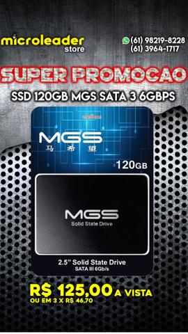 SSD 120gb mgs com garantia e nota fiscal e na microleader