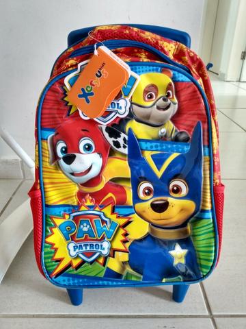 Mochila escolar infantil patrulha canina menino ou menina
