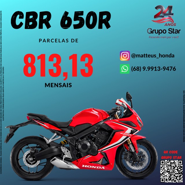 MOTOS HONDA CBR 650 R