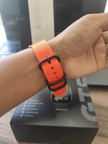 Pulseira Nylon Lona para Amazfit GTR 42mm - Foto 4