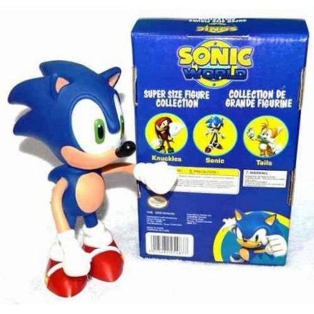 Sonic ul Amarelo Preto Vermelho Kit 4 Bonecos + Canecas - Super