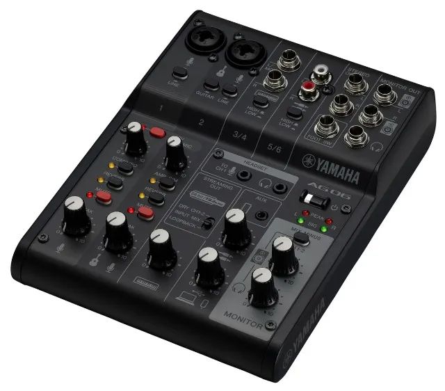 Yamaha AG06MK2 Preta Mesa de Som interface USB 6 canais Live Streaming, Musica, Podcasts - Foto 2