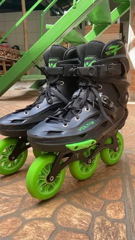 Jogo 6 Rodas Patins Inline Traxart Led 110mm/85A Freestyle em Promoção na  Americanas